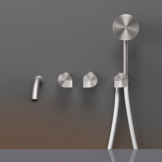 Настенные 2 смесителей, установленные для ванной с носиком L. 170 мм и круглый ручной душ диаметр 80 мм  DET35H CEADESIGN  - Вид №1