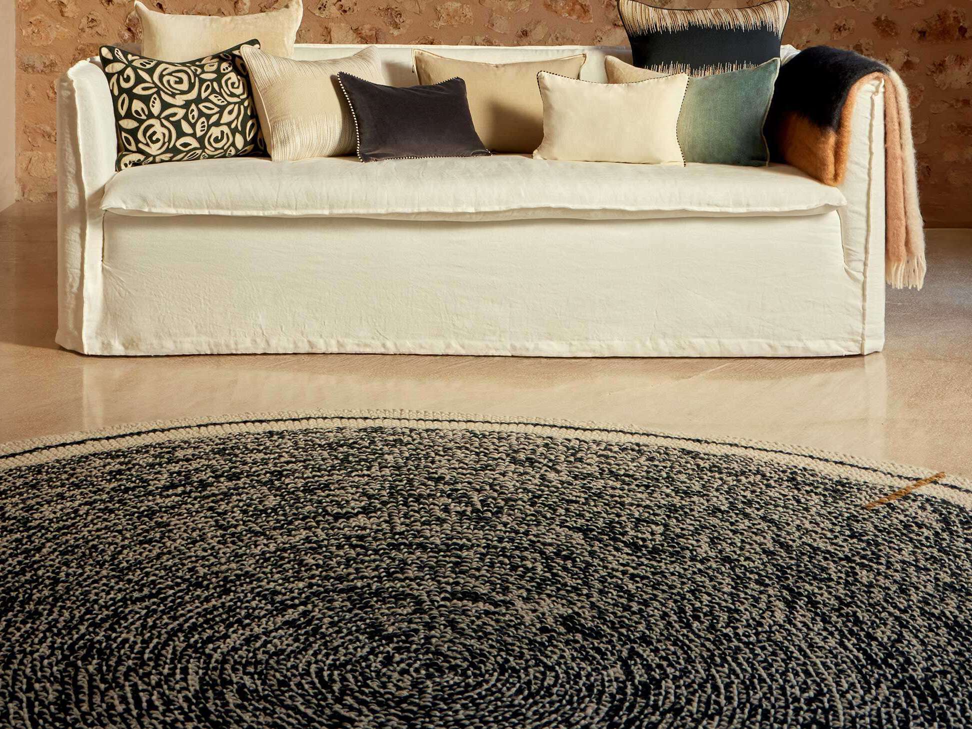 Круглый шерстяной ковер ручной работы Élitis OSCAR ARCH-00064904