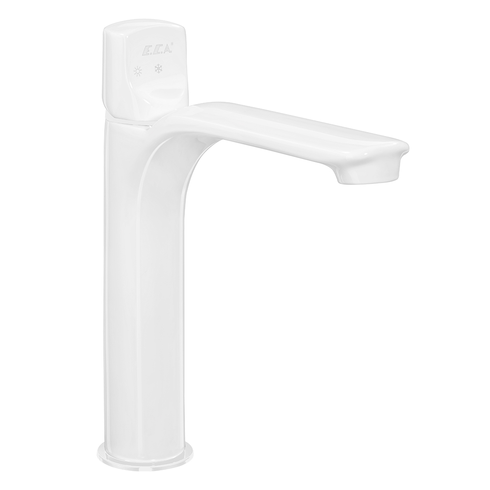102108983c4  Смеситель для раковины среднего размера Myra - белый матовый Eca  - Вид №1