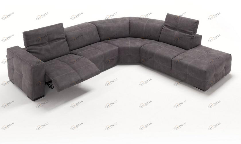 Egoitaliano Угловой диван Relax из кожи с электроприводом sun-id-1495749