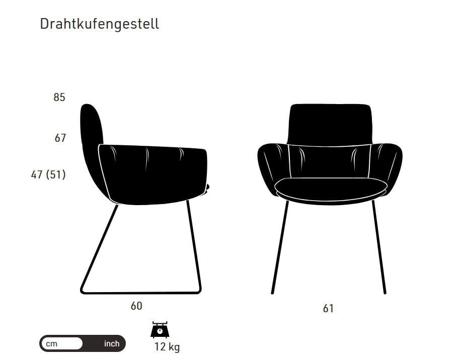 Мягкое кресло с подлокотниками KFF Faye Casual ARCH-00113645 - Вид №10
