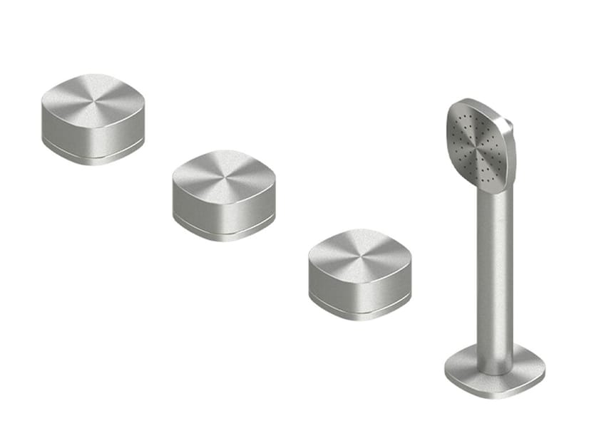 Смеситель для ванны из нержавеющей стали с ручным душем Quadrodesign супер ARCH-00024751