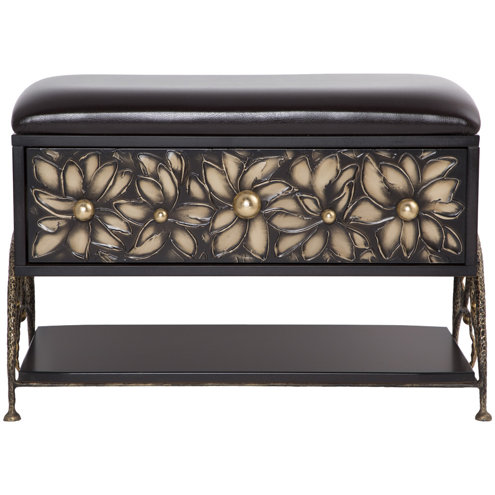 14079 Банкетка Терра Каштан Амбер BOGACHO 4627196590441 - Вид №1