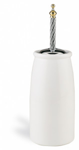 G12А(03) Stil Haus Giunone, напольный керамический ёрш, цвет хром - белый