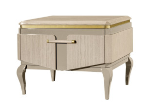 Деревянная прямоугольная тумбочка с ящиками