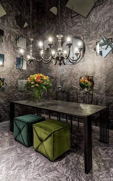 MOMENTI Стол обеденный из металла The black attitude sun-id-1481486 - Вид №1