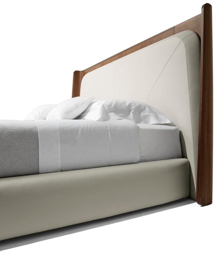 Giorgetti Кровать двуспальная со съемным покрытием с высоким изголовьем sun-id-1508659 - Вид №1