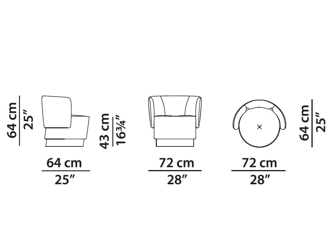 Кожаное кресло с подлокотниками Baxter Anais ARCH-00129083 - Вид №8