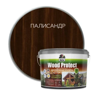 Dufa Wood Protect - защитная пропитка для дерева палисандр 9 л 89210580