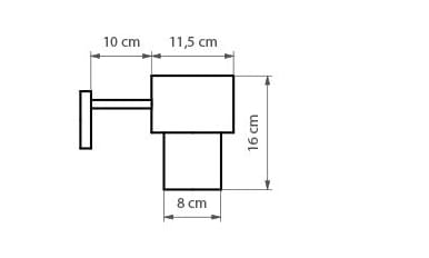 Регулируемый металлический светодиодный настенный светильник luxcambra Kan ARCH-00141339 - Вид №4