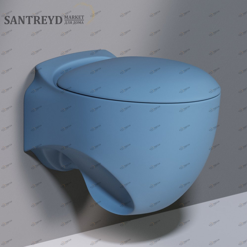 SS531T0R0V6.141 Подвесной унитаз настенный Синий A. e T. Italia ACCENT Италия AeT ITALIA