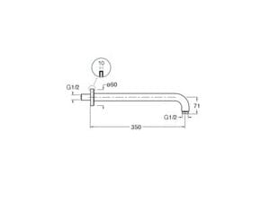 Настенный душ CRISTINA Rubinetterie душевые лейки и рычаги - Shower &amp ARCH-00039724 - Вид №2