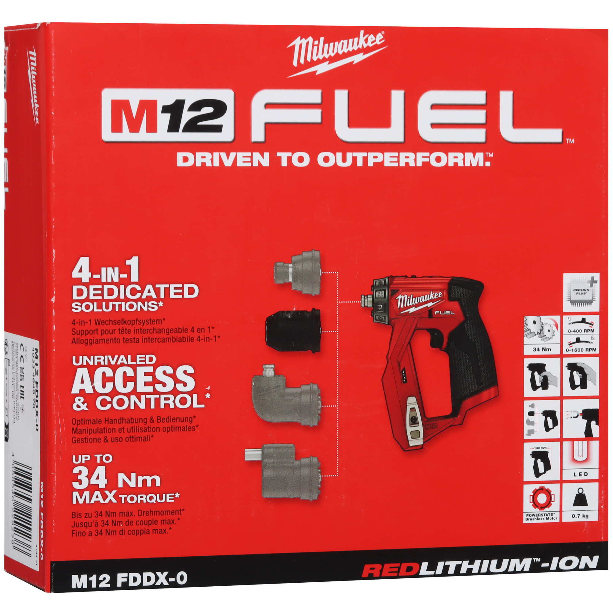 Дрель-шуруповерт Milwaukee M12 FDDX-0 FUEL   , Без ЗУ, Без АКБ 5476074 STDN-0076472 - Вид №10