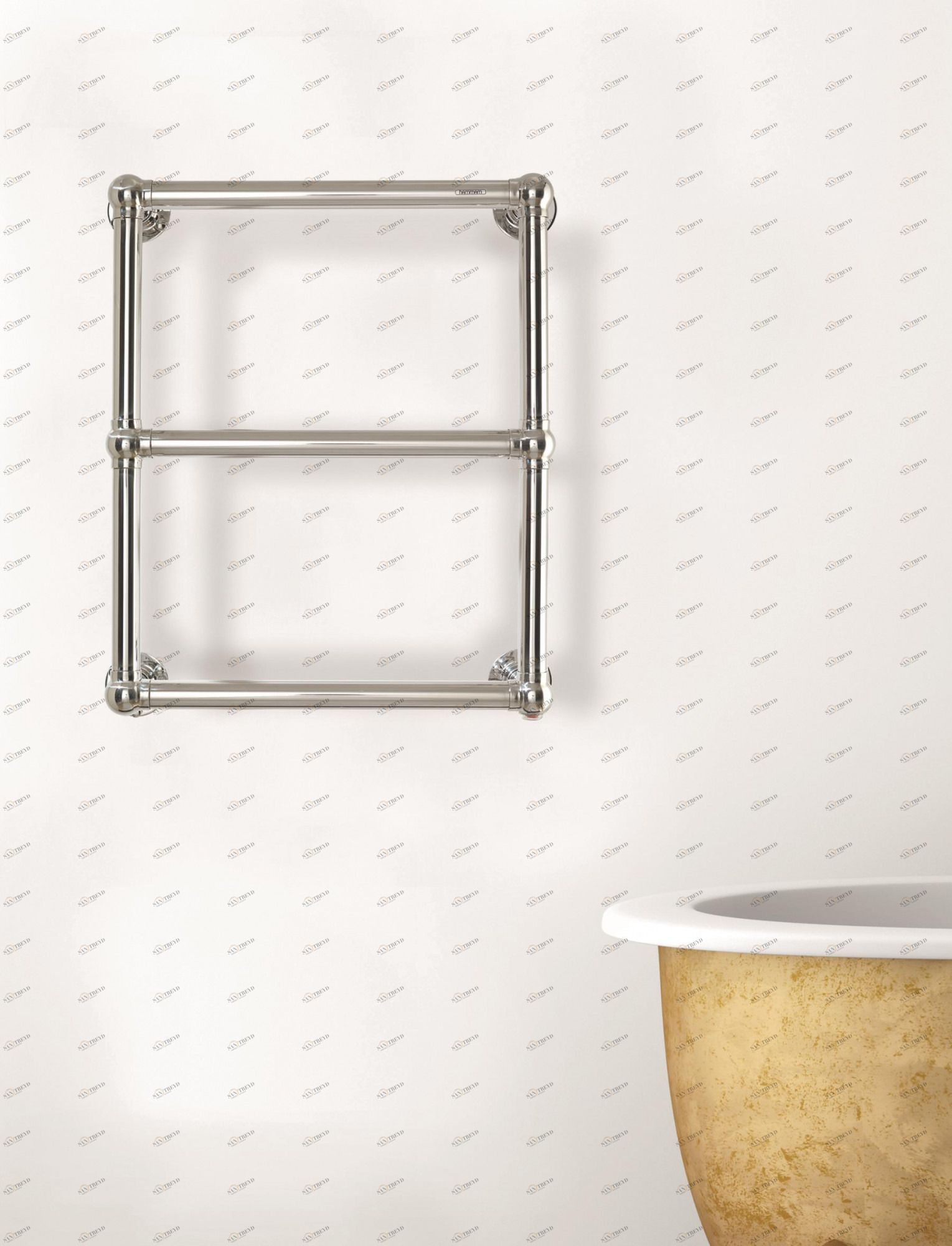 Полотенцесушитель Hammam BIANCA Stainless steel  комбинированный; электрический или водяной Сталь 