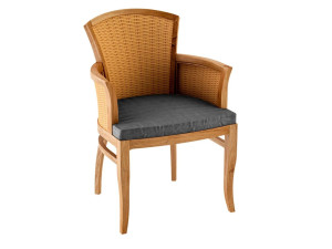 Садовый стул из тикового дерева Deco с подлокотниками