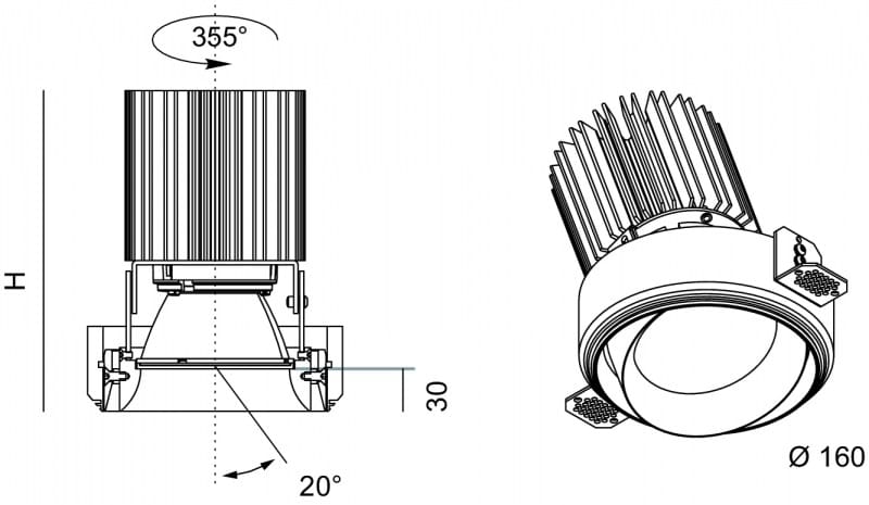 Регулируемый встраиваемый прожектор Lucifero's Nyx ARCH-00105646 - Вид №7