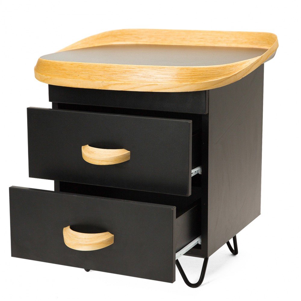 Тумба прикроватная черная Soi MONTLY SOI 128921 Черный  - Вид №1