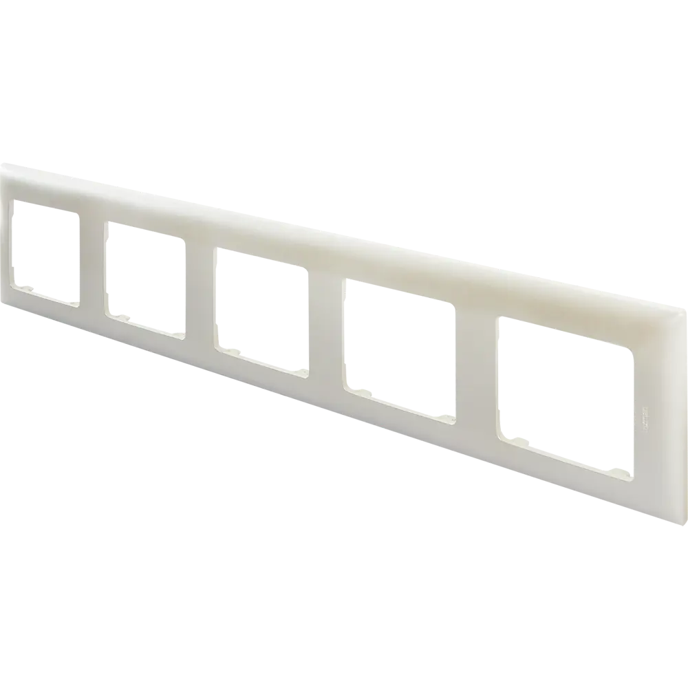 LEXMAN Lilian: Универсальная рамка для розеток на 5 постов в жемчужном цвете 86761632 STLM-1105423 - Вид №1