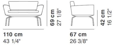 La Cividina Кресло из ткани с подлокотниками Serie_50 sun-id-1441019 - Вид №8