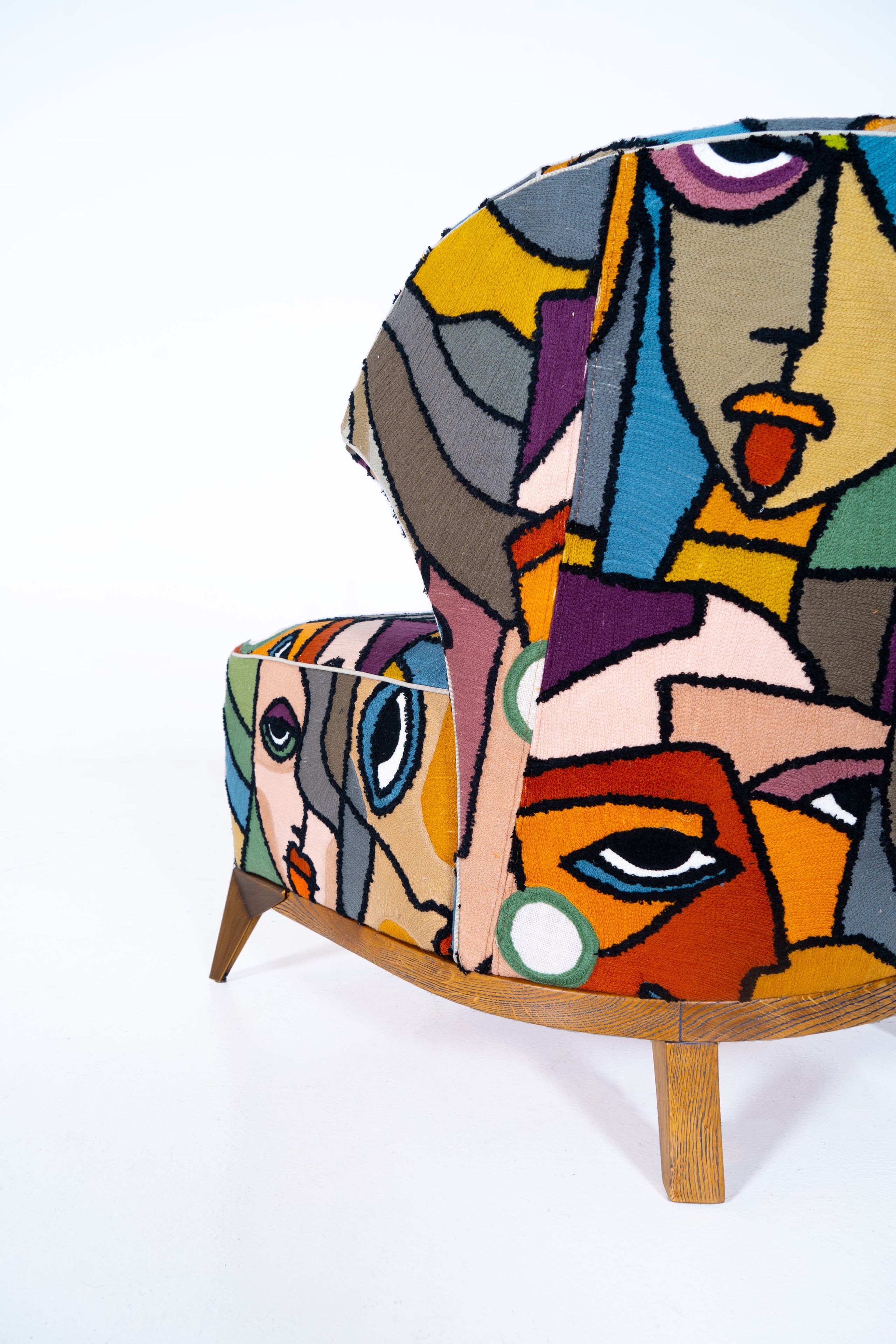 Тканевое кресло с подлокотниками Mantellassi 1926 Agostina ARCH-00022394 - Вид №10