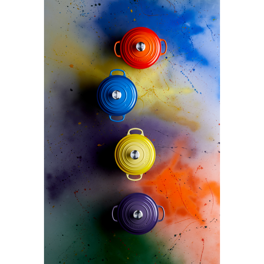 Кастрюля чугунная Le Creuset, Ø22 см, голубая 21177222002430 - Вид №5