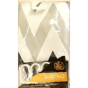 Штора для ванной комнаты Lima, 180x200 см, полиэстер