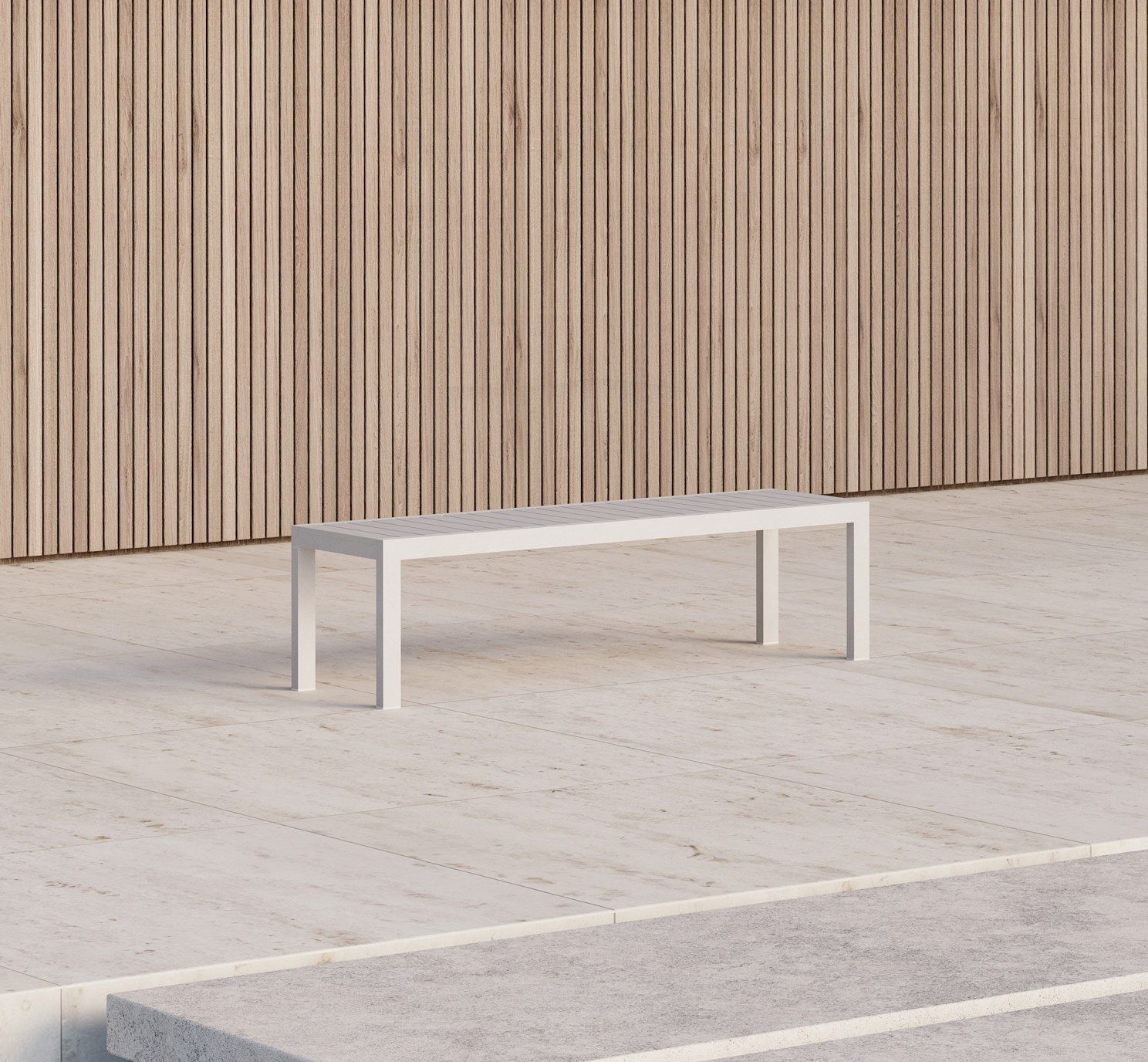 Алюминиевая садовая скамейка с порошковым покрытием Case Eos ARCH-00134240 - Вид №4