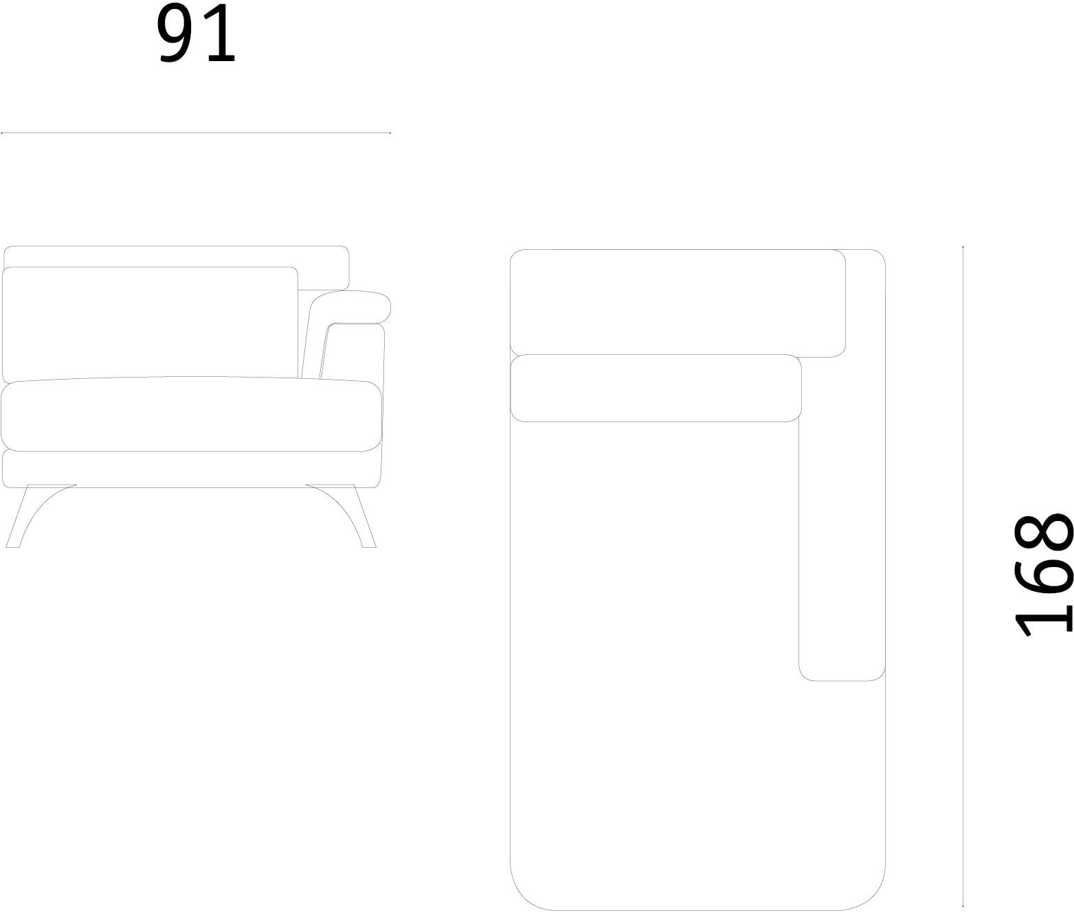 Febal Casa Мягкий тканевый диван с шезлонгом sun-id-1377887 - Вид №12
