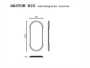 Настенное зеркало с кожаной рамкой CPRN HOMOOD Shapes ARCH-00130891 - Вид №2