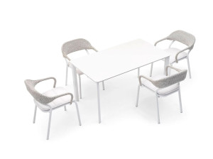 Алюминиевый садовый стол с порошковым покрытием