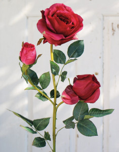 2545 442 a2 Ложная роза, 1 цветок, 2 бутона, 90 см, бордовый H-andreas