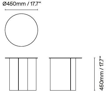 Ross Gardam Круглый журнальный столик из алюминия с порошковым покрытием Breeze Bs01 - Вид №6