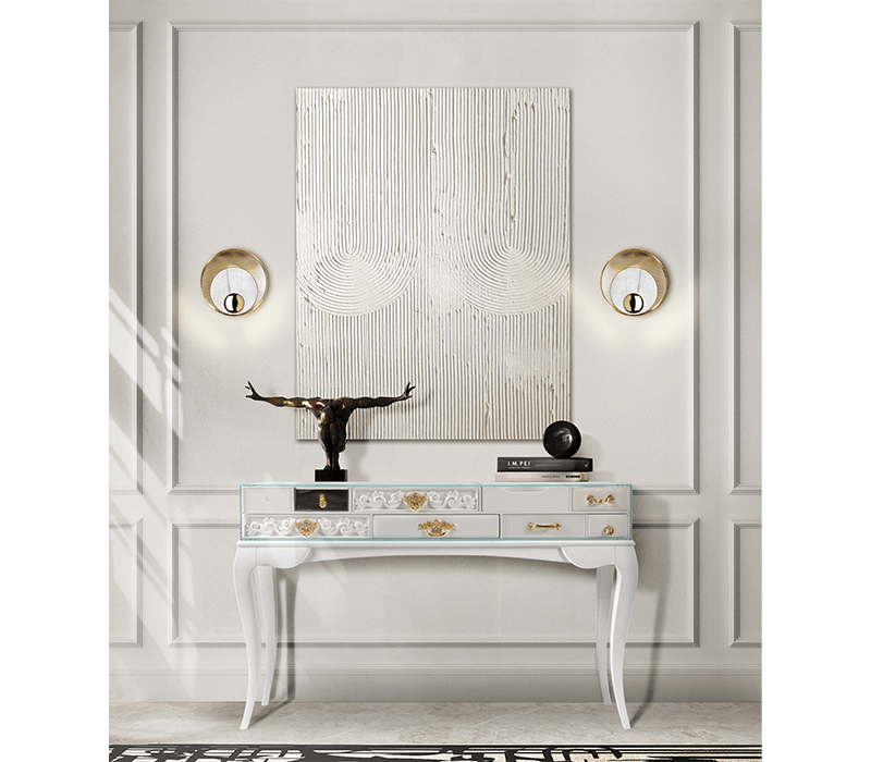 0-004 Йорк белая консоль Boca Do Lobo  - Вид №9