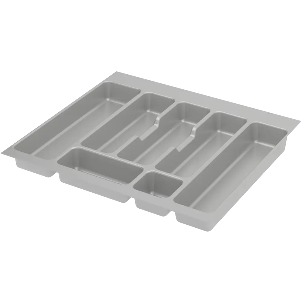 Лоток для столовых приборов Delinia 48.6x4.5x52.6 см пластик цвет серый 82043159 STLM-2117184  - Вид №1