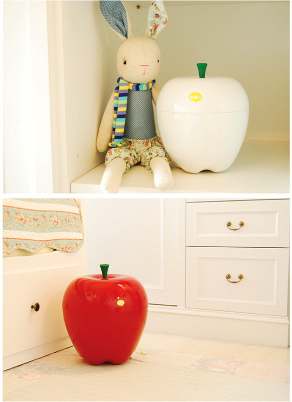 QL10034-WH Контейнер happle мини белый Qualy  - Вид №4