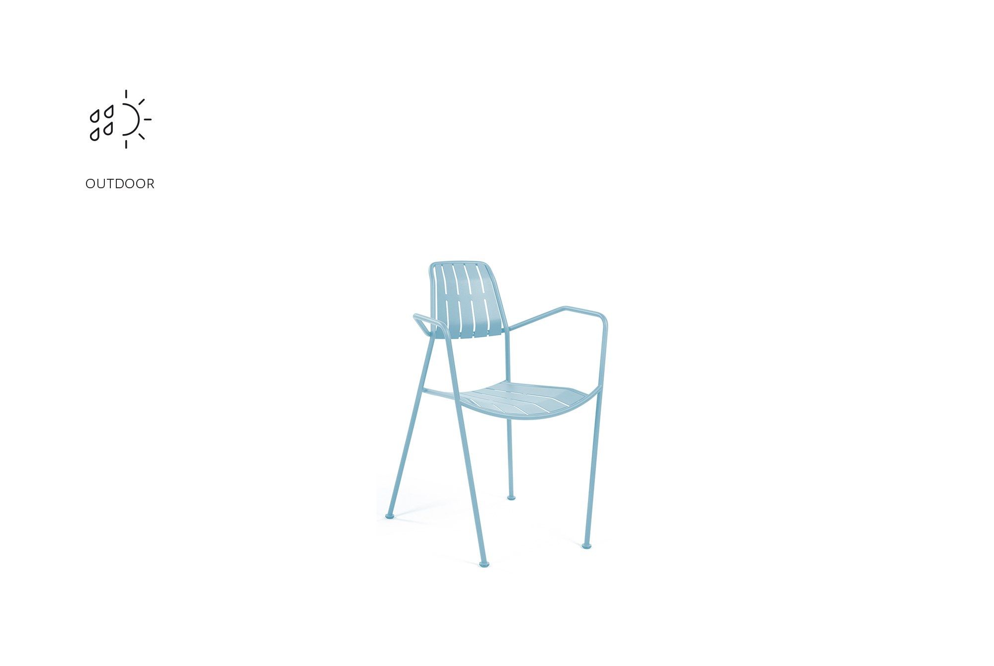 Алюминиевый садовый стул prostoria Osmo ARCH-00049031 - Вид №7