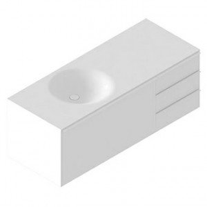 8MP204BI Подвесная тумба со встроенным умывальником  Kos by Zucchetti Morphing