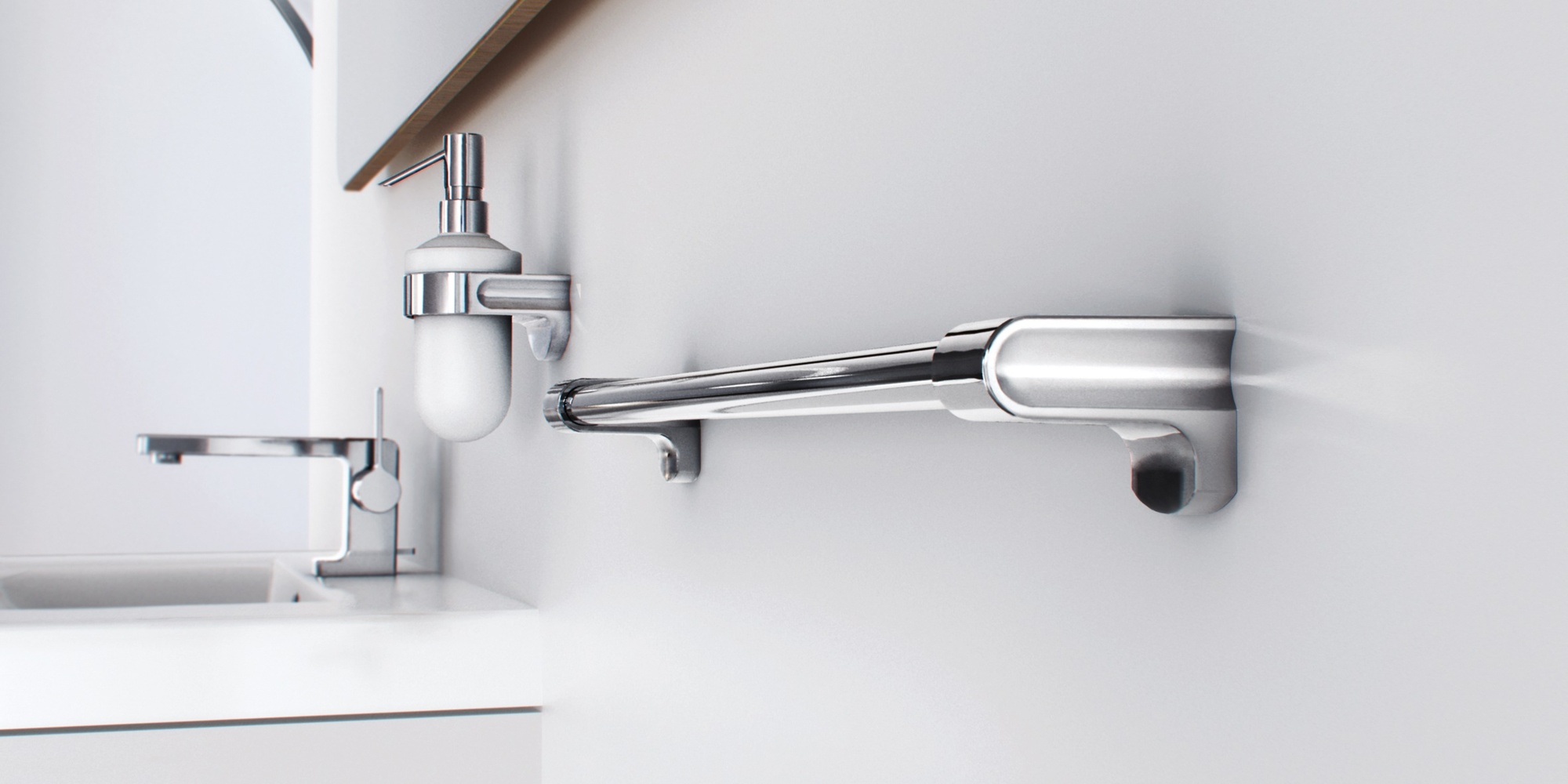 Sonia Полотенцедержатель 600 мм S1-Art Deco Хром 121823 - Вид №2