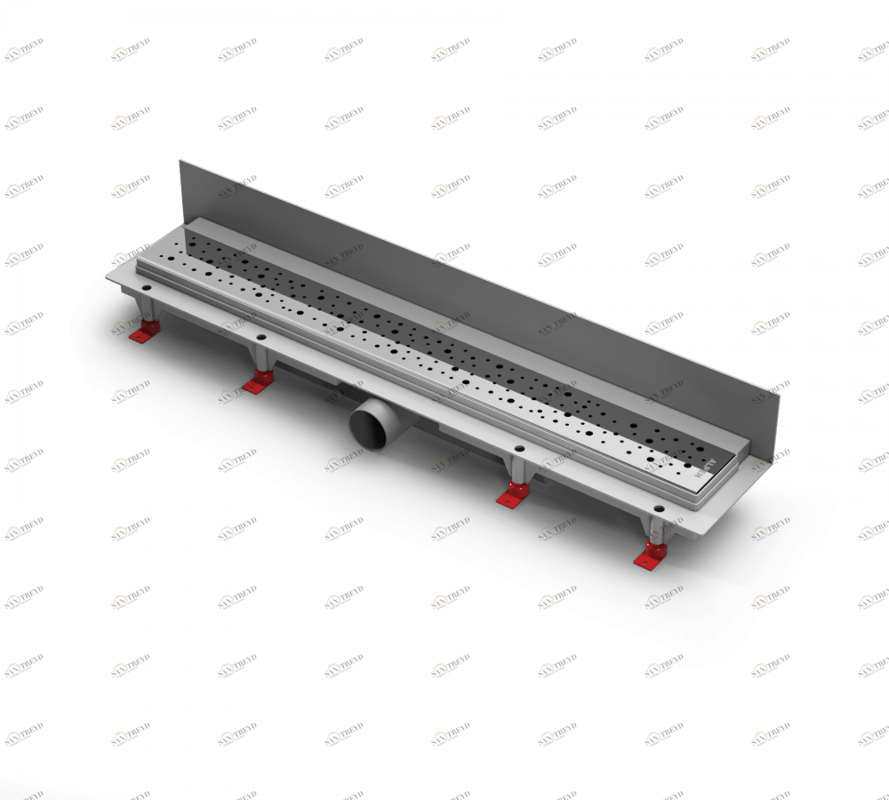 Водоотводящий желоб ALPEN Drops ALP-750D2 для монтажа вплотную к стене 