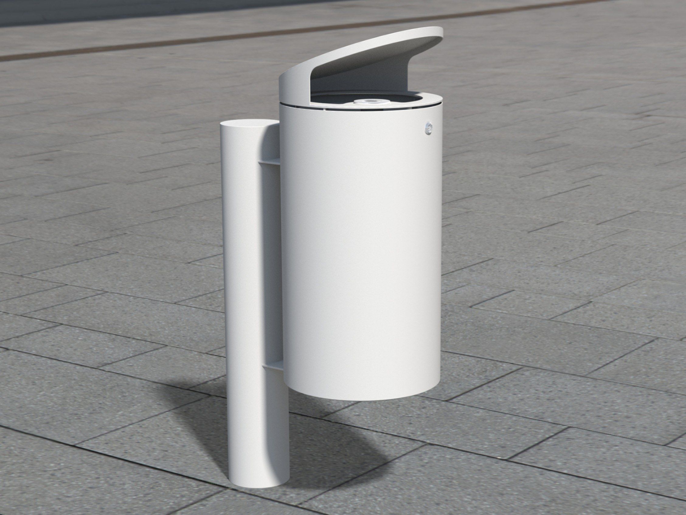 Держатель для мусора из нержавеющей стали с крышкой для наружного использования BENKERT BANKE мусорное ведро ARCH-00046667 - Вид №1