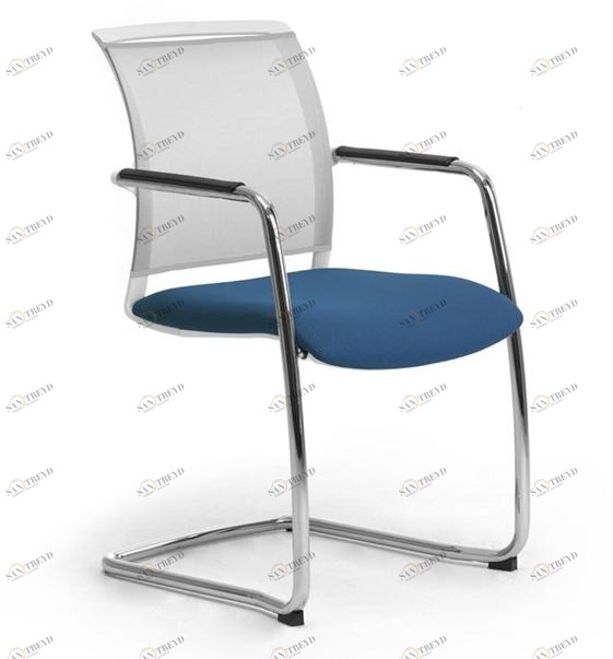 Leyform Консольный стул из сетки и хромированной стали с подлокотниками Cometa sun-id-1464195