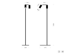 Регулируемый светодиодный торшер