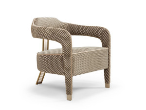 Тканевое кресло с подлокотниками