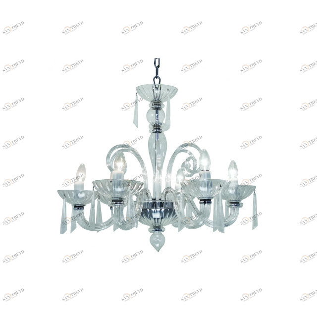 Люстра Clear 5749 прозрачная 5728 PUSHA ДИЗАЙНЕРСКИЕ, PUSHA 061494 Прозрачный 