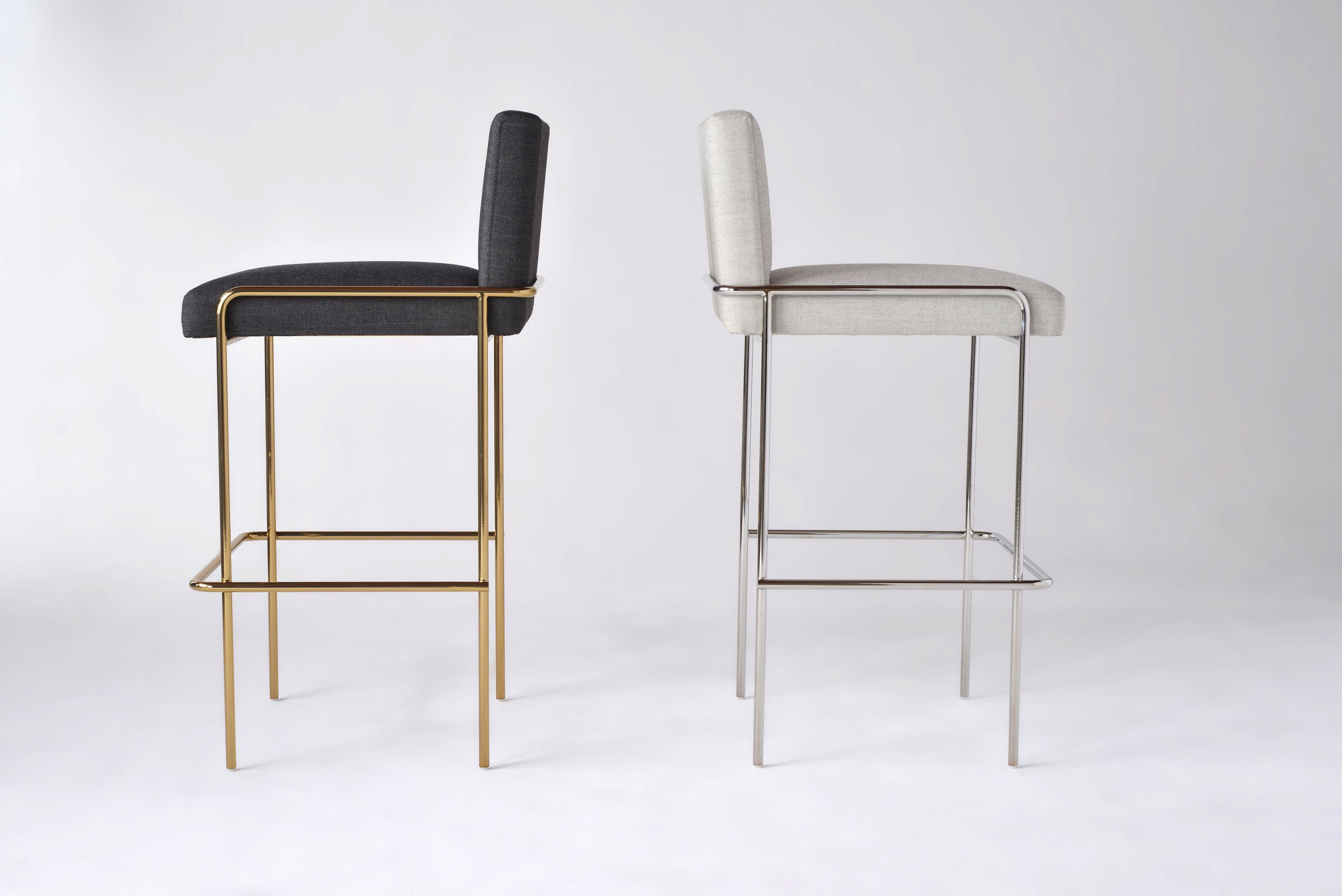 Высокий тканевый мягкий стул со спинкой Phase Design тележка ARCH-00041150