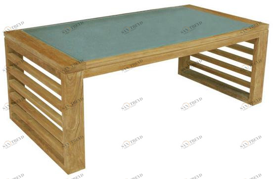 Il Giardino di Legno Садовый столик низкий прямоугольный Saint tropez 443