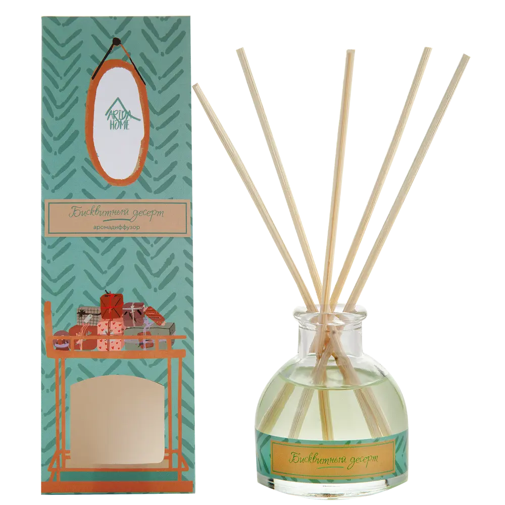 Ароматический диффузор Arida Home Бисквитный десерт, 50 мл STLM-2109919