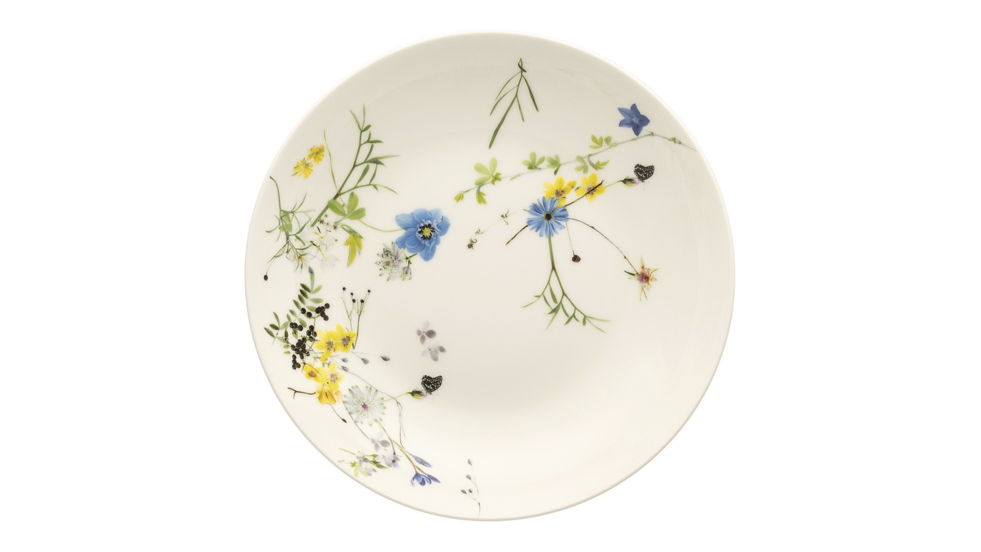 10624781 Rosenthal Тарелка суповая Rosenthal Альпийские цветы 21см, фарфор Фарфор  - Вид №1