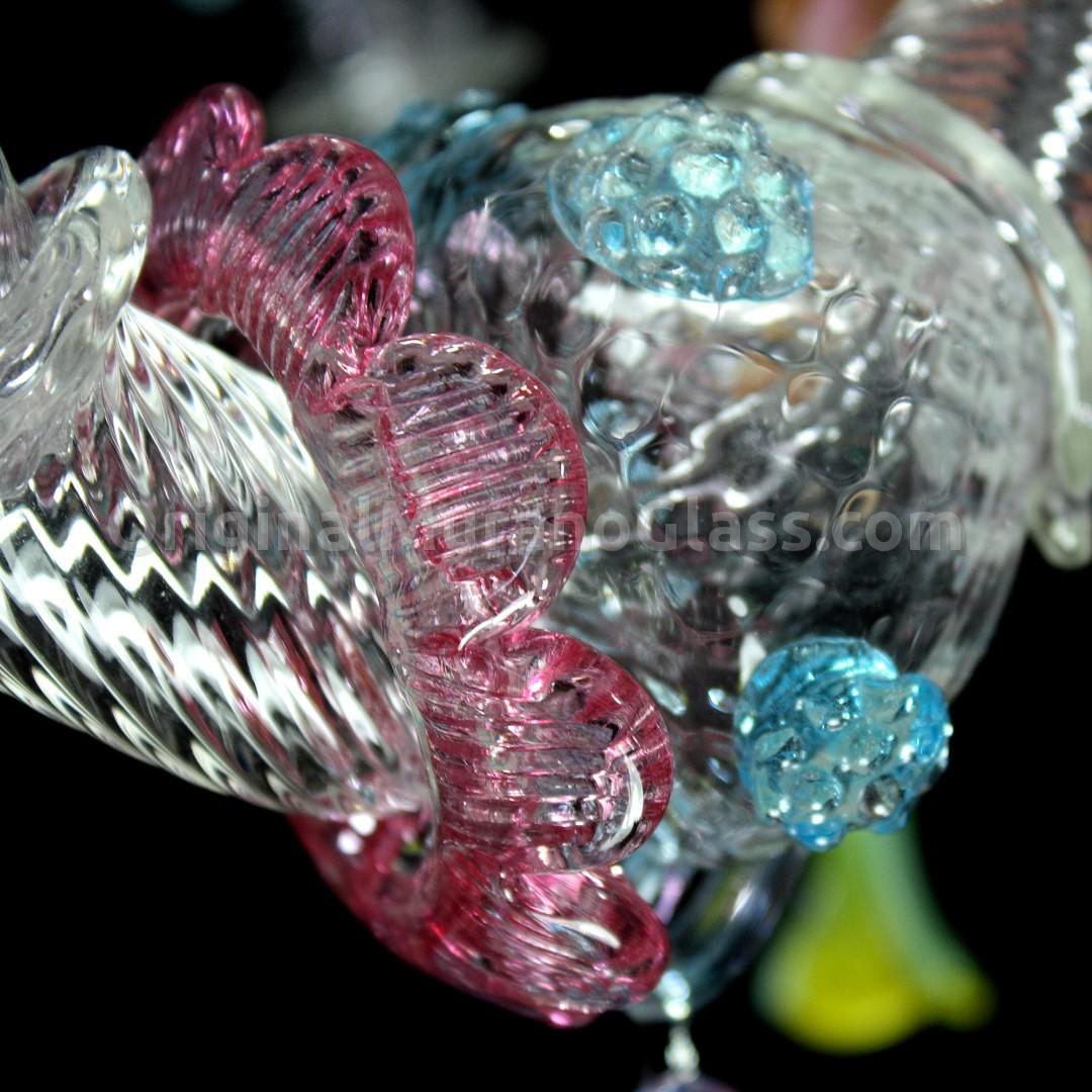 1064 ORIGINALMURANOGLASS Люстра Фиорито на 6 лампочек - Реццонико - муранское стекло OMG  см  - Вид №1