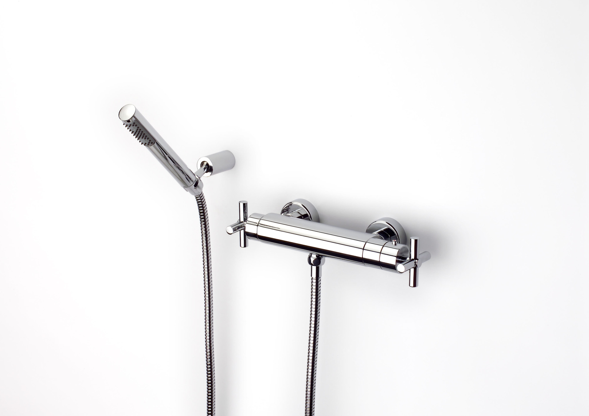 A5A1343C00 Внешний термостатический смеситель для душа с ручным душем, гибким 1,50 м и шарнирным кронштейном для душа ROCA Loft